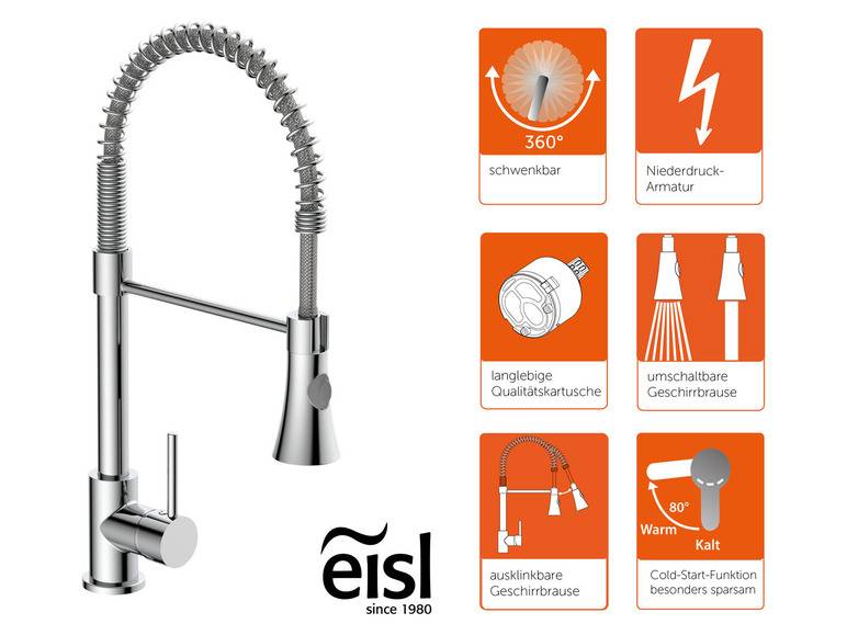 Eisl Küchenarmatur »LEON«, mit Cold Start Funktion, Niederdruckarmatur Limitierter Zeitrabatt
