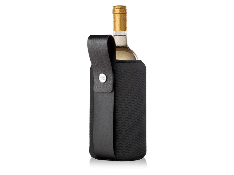 vacu vin Wein Set klassisch 4teilig + Weinkühler »Artico«, flexibel, schwarz Rabatt