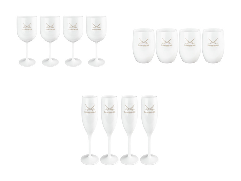 SANSIBAR Weingläser \ Champagnergläser \ Trinkgläser, 4-teilig Kostenloser Versand international