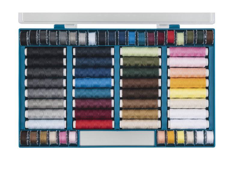 crelando® Nähgarn-Set, Modefarben, 64-teilig Fabrikladen