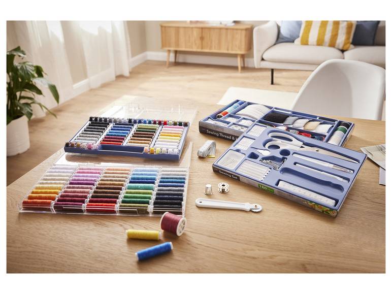 crelando® Nähgarn-Set, Modefarben, 64-teilig Fabrikladen