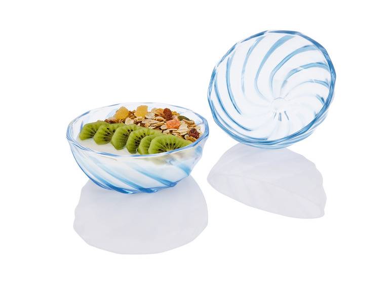 ERNESTO® Schale / Teller, 2er-Set, aus Glas Auslauf