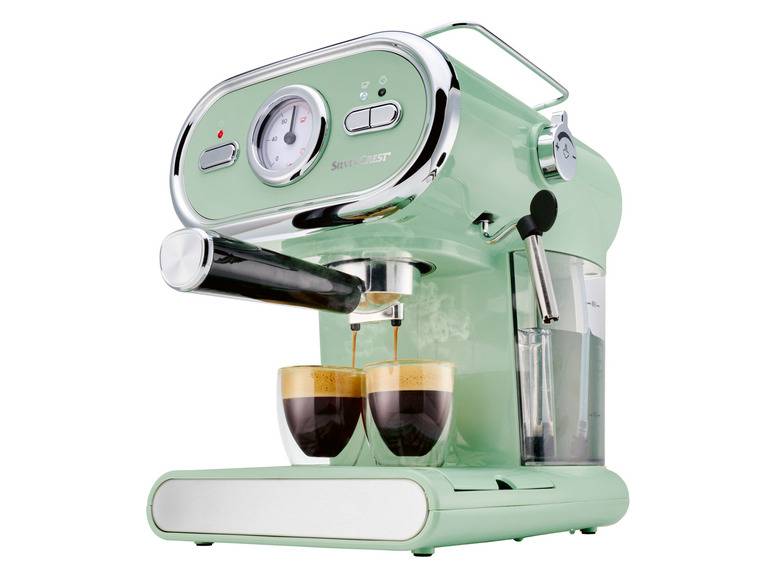 SILVERCREST® KITCHEN TOOLS Espressomaschine »SEM 1100 E1«, mint, 1100 W Meist gekauft