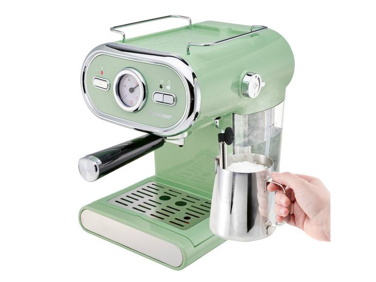 SILVERCREST® KITCHEN TOOLS Espressomaschine »SEM 1100 E1«, mint, 1100 W Meist gekauft