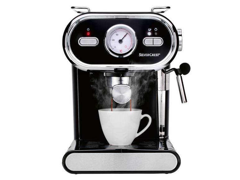 SILVERCREST® KITCHEN TOOLS Espressomaschine »SEM 1100 E1«, schwarz, 1100 W Limitierter Zeitrabatt