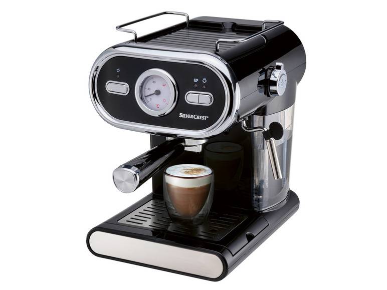 SILVERCREST® KITCHEN TOOLS Espressomaschine »SEM 1100 E1«, schwarz, 1100 W Limitierter Zeitrabatt