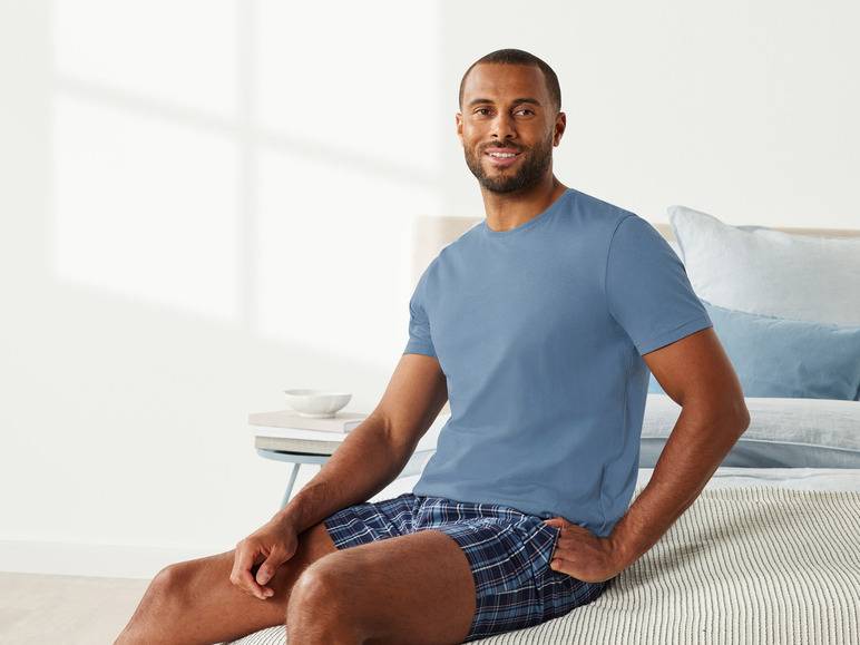 LIVERGY® Herren Pyjama mit Shorts Saisonale Angebote