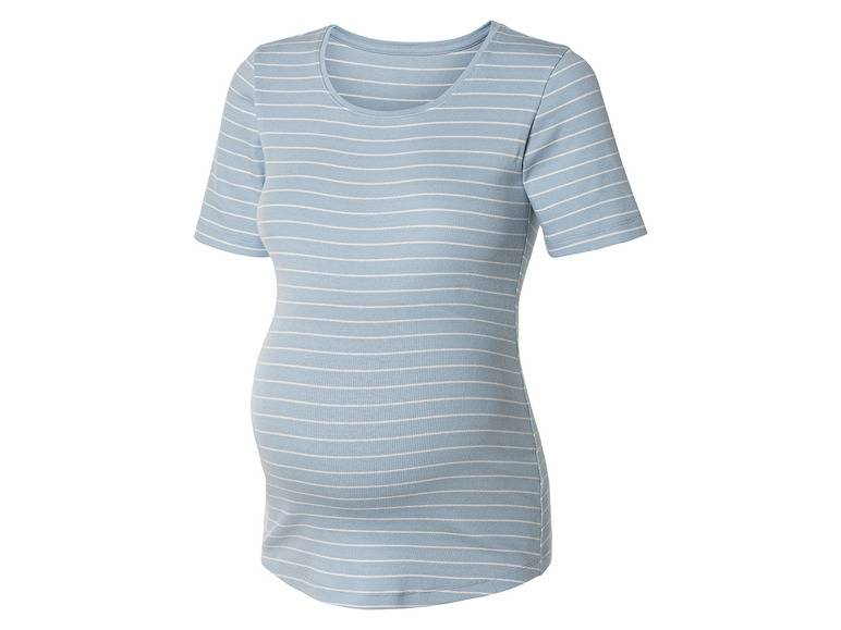 esmara® Damen Umstands-T-Shirts, 2 Stück, in modischer Ripp-Qualität VIP-Rabatte