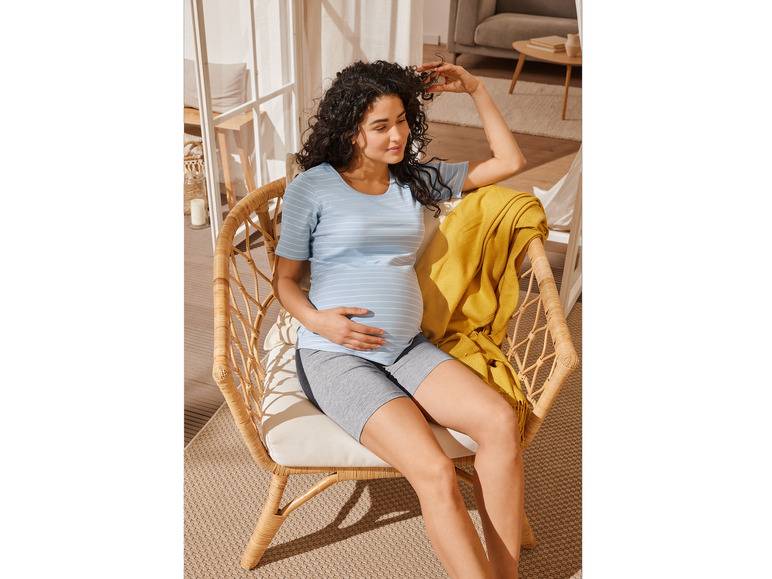 esmara® Damen Umstands-T-Shirts, 2 Stück, in modischer Ripp-Qualität VIP-Rabatte