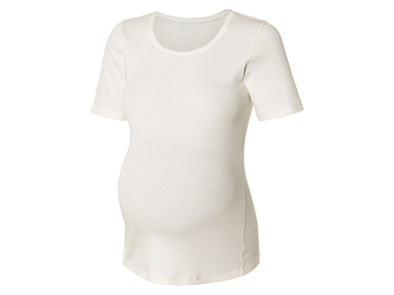 esmara® Damen Umstands-T-Shirts, 2 Stück, in modischer Ripp-Qualität VIP-Rabatte