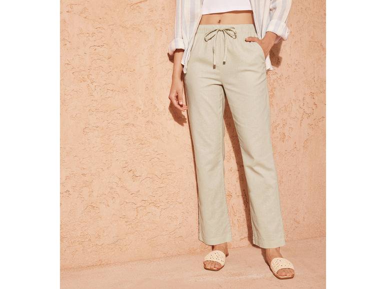 esmara® Damen Leinenhose, hohe Leibhöhe JETZT KAUFEN