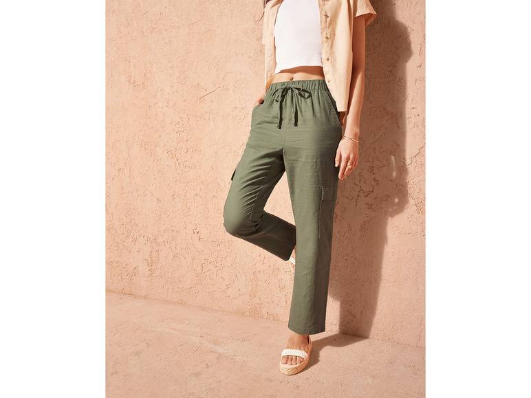 esmara® Damen Leinenhose, hohe Leibhöhe JETZT KAUFEN