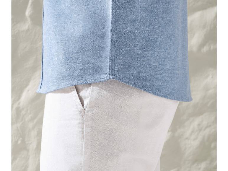 LIVERGY® Herren Leinenhemd mit Kentkragen Bis zu 65% Rabatt