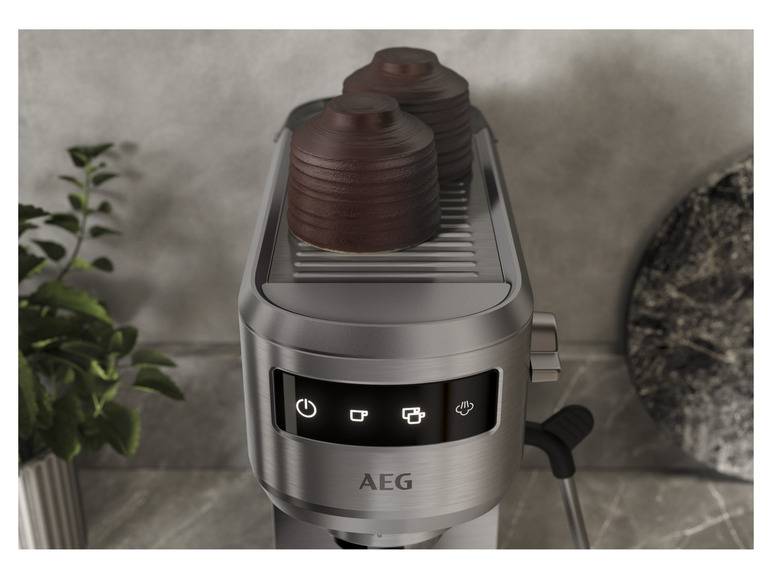 AEG Gourmet 6 Espresso Siebträgermaschine »EC6-1-6ST«, 1350 W Super Rabatt