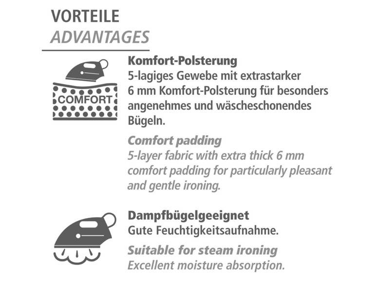 Wenko Bügeldecke »Air Comfort«, dampfbügelgeeignet Lagerräumung