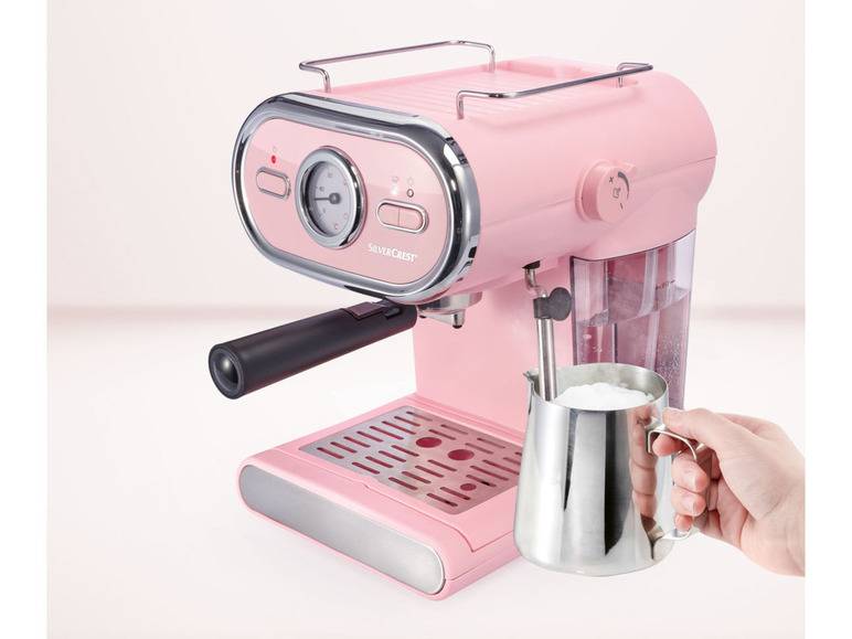 SILVERCREST® KITCHEN TOOLS Espressomaschine/Siebträger Pastell rosa SEM 1100 D3 + Elektrische Kaffeemühle »SKME 180 C1«, 180 W Neueste Mode