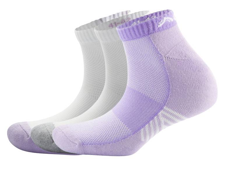 CRIVIT Damen Sport-Sneakersocken, 3 Paar, mit Baumwolle Letzte 2 Tage