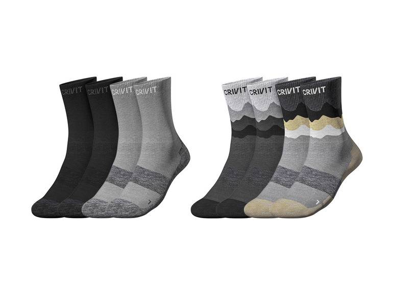 CRIVIT Herren Outdoorsocken, 2 Paar, mit SmartStep-Fußbett Riesige Rabatte