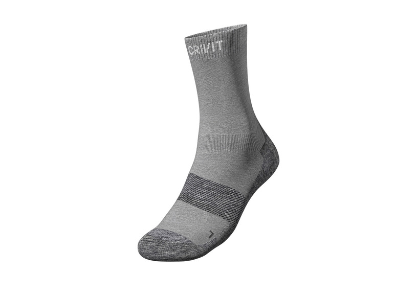 CRIVIT Herren Outdoorsocken, 2 Paar, mit SmartStep-Fußbett Riesige Rabatte