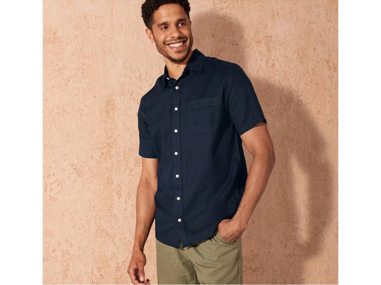 LIVERGY® Herren Leinenhemd, Regular Fit Clearance-Verkauf