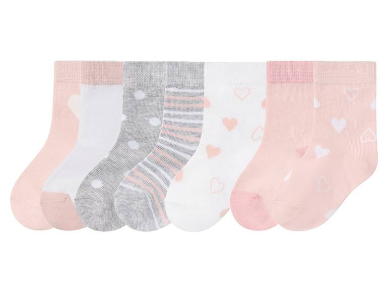 lupilu® Kleinkinder Socken, 7 Paar, mit Bio-Baumwolle Fabrikladen