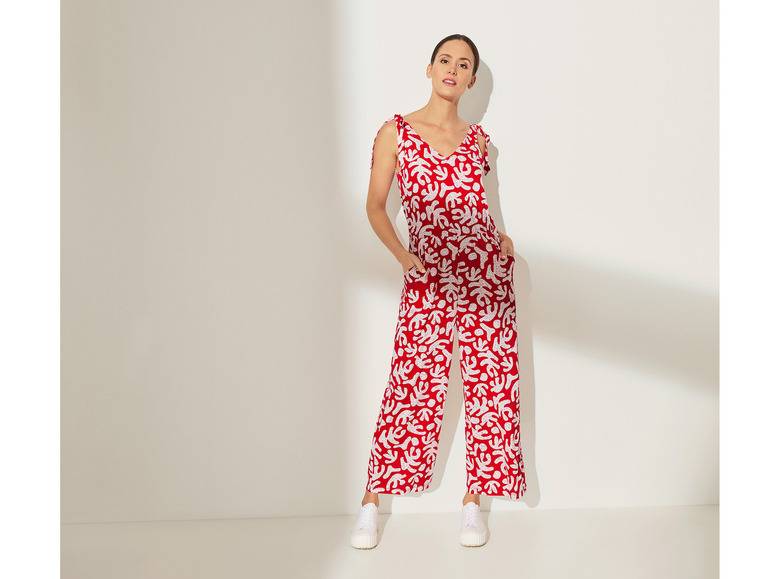 esmara® Damen Jumpsuit mit V-Ausschnitt 50% Rabatt für begrenzte Zeit