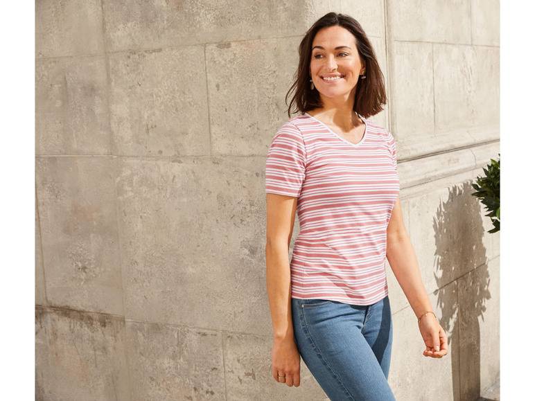 esmara® Damen T-Shirt, 2 Stück, mit hohem Baumwollanteil Blitzverkäufe