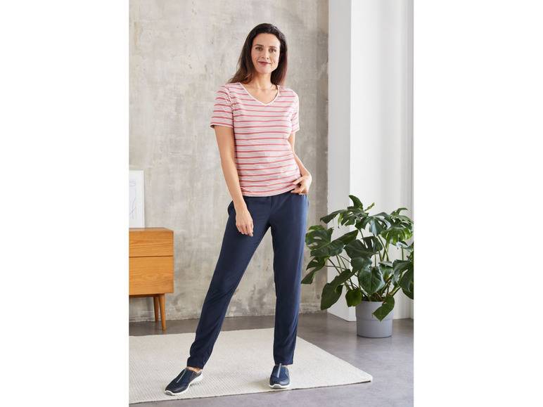 esmara® Damen T-Shirt, 2 Stück, mit hohem Baumwollanteil Blitzverkäufe