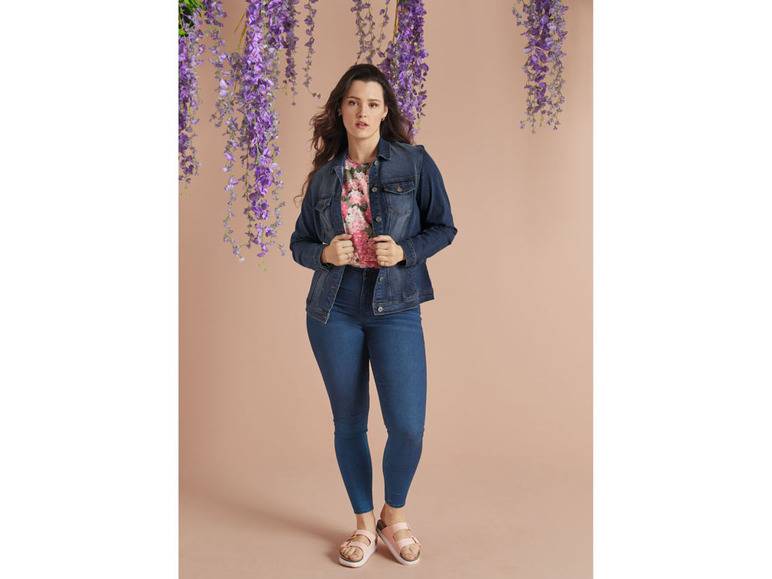 esmara® Damen Jeansjacke, leicht tailliert geschnitten Cyber Monday