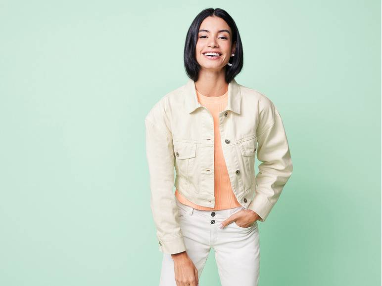 esmara® Damen Jeansjacke in Cropped-Länge Vatertagsangebot