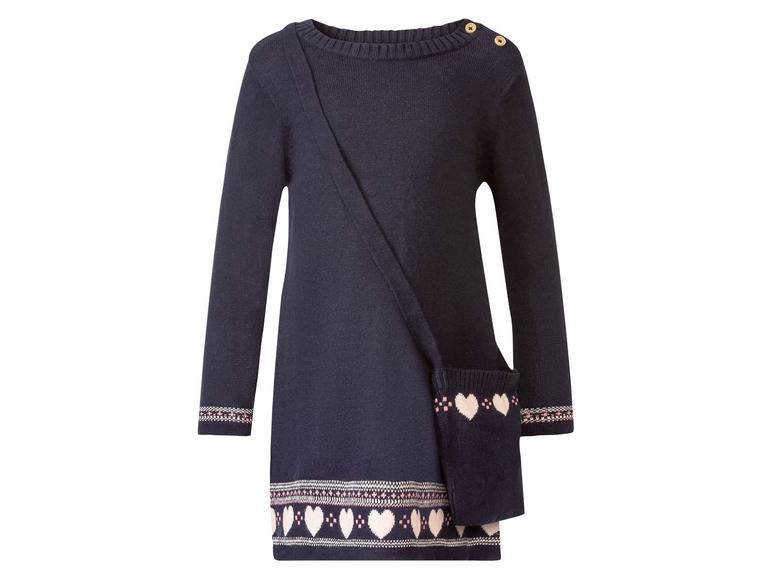 lupilu® Kleinkinder Strickkleid, mit Umhängetäschchen Jubiläumsangebot