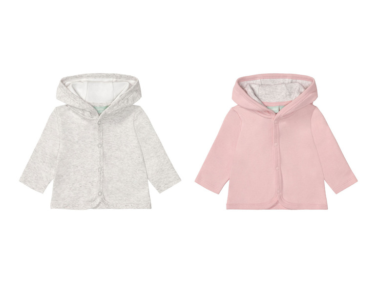 lupilu® Baby Sweatjacke, 2 Stück, aus reiner Bio-Baumwolle Neueste Mode