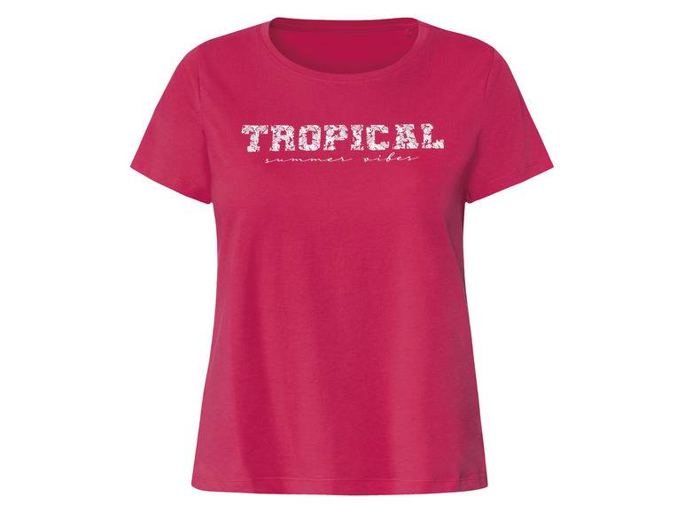 esmara® Damen T-Shirt, tailliert geschnitten, mit Print Wochenangebot