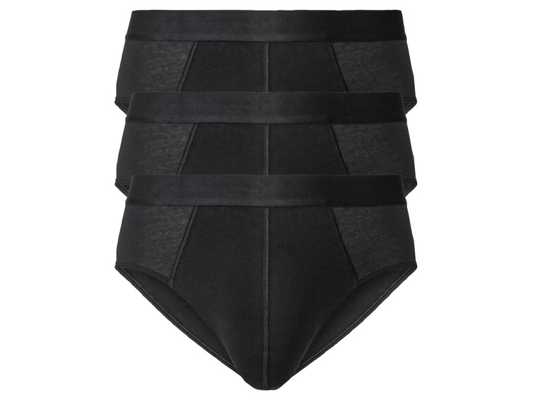 LIVERGY® Herren Slips, 3 Stück, mit hohem Baumwollanteil JETZT KAUFEN