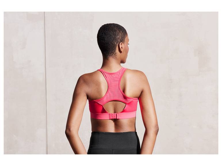 CRIVIT Damen Sportbustier, High-Level, mit Mesh-Einsätzen Fabrikladen