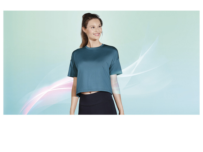 CRIVIT Damen Funktionsshirt, weit geschnitten Speichern exportieren