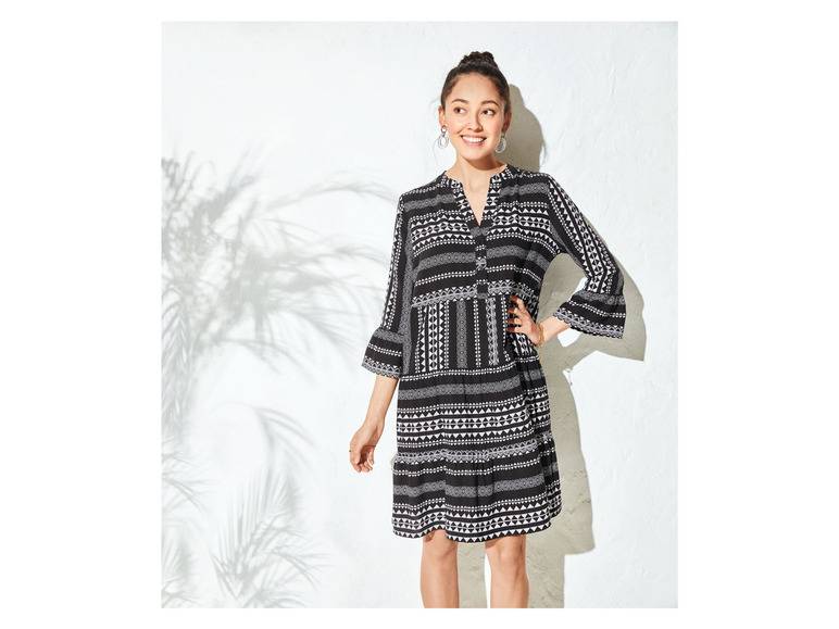 esmara® Damen Tunika Kleid, mit Volants am Ärmelabschluss Online