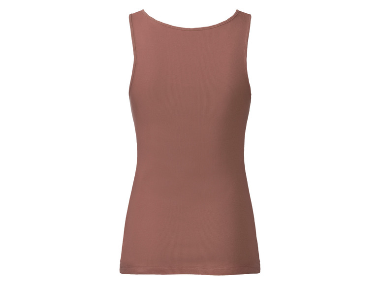 esmara® Damen Tops, 2 Stück, in anschmiegsamer Ripp-Qualität Schlussverkauf
