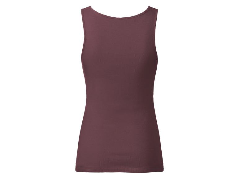 esmara® Damen Tops, 2 Stück, in anschmiegsamer Ripp-Qualität Schlussverkauf