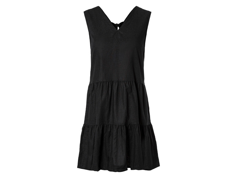 esmara® Damen Leinenkleid mit V-Ausschnitt Fabrikverkauf