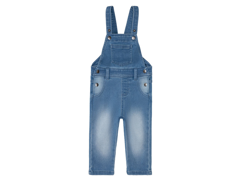 lupilu® Baby Latzhose Sweatdenim, mit Bio-Baumwolle Kostenloser Versand