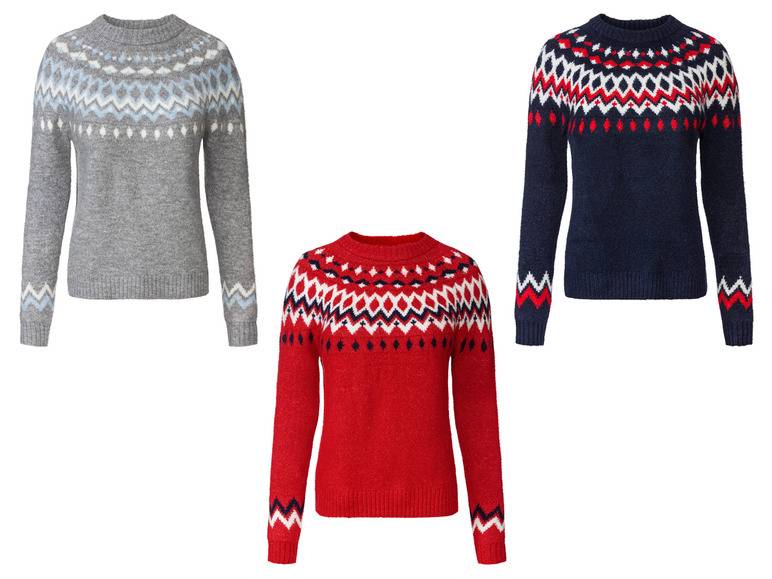 esmara® Damen Strickpullover, mit Rundhalsausschnitt Sonderangebot