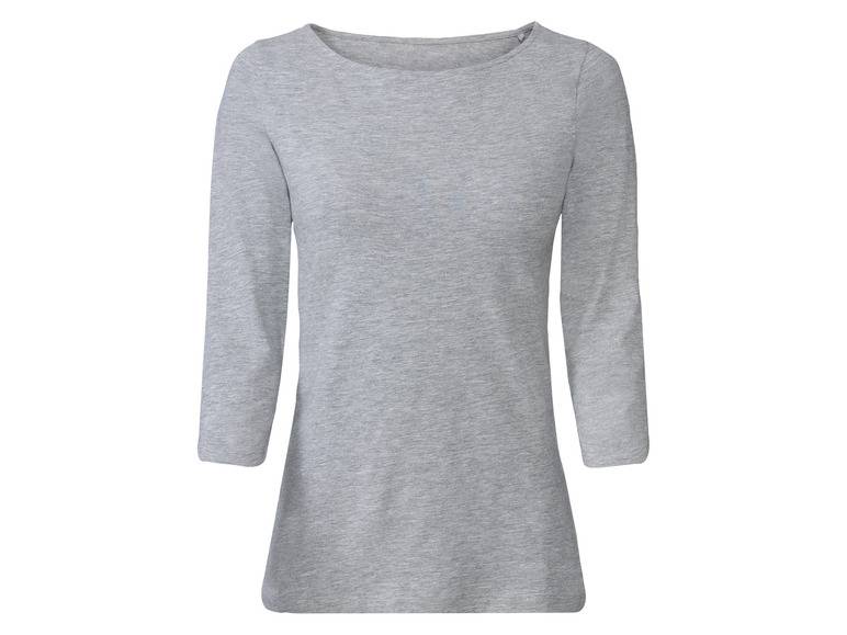 esmara® Damen Langarmshirts, 2 Stück, mit hohem Baumwollanteil Versandkostenfrei
