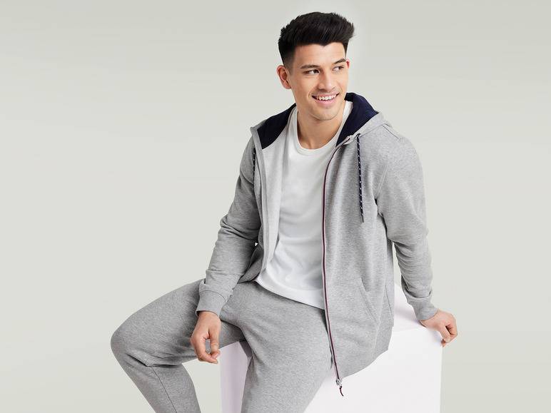 LIVERGY® Herren Sweatjacke mit Baumwolle Großer Ausverkauf