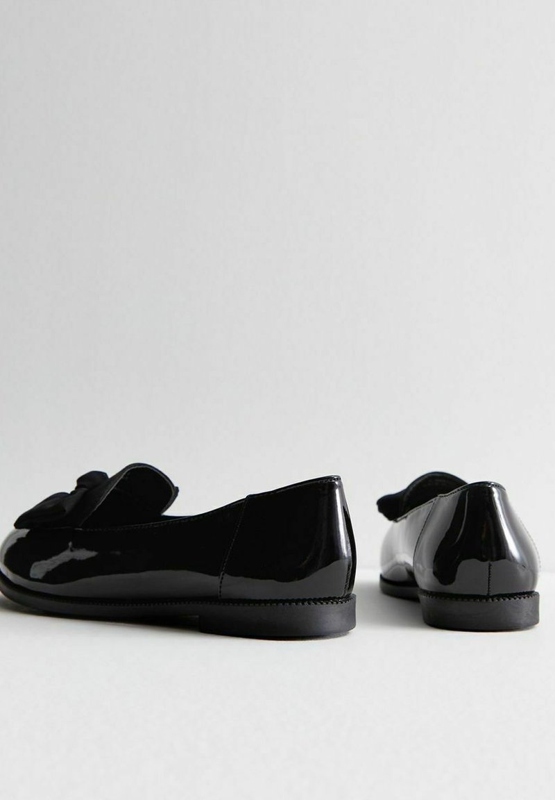 New Look Wide Fit New Look Wide Fit COMFORT WIDE FIT BOW FRONT - Slip-ons - black Neueste Mode