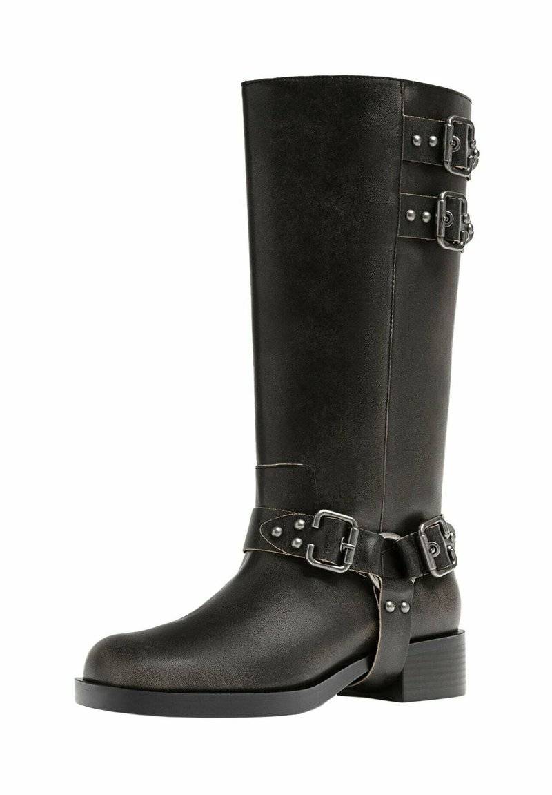 Stradivarius Stradivarius Cowboy/Biker boots - dark grey Saisonale Angebote