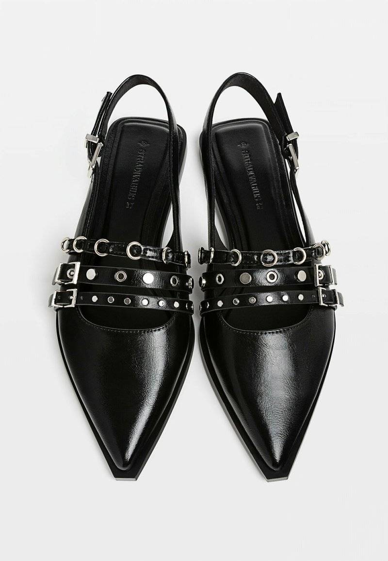 Stradivarius Stradivarius Slingback ballet pumps - black Tägliche Deals