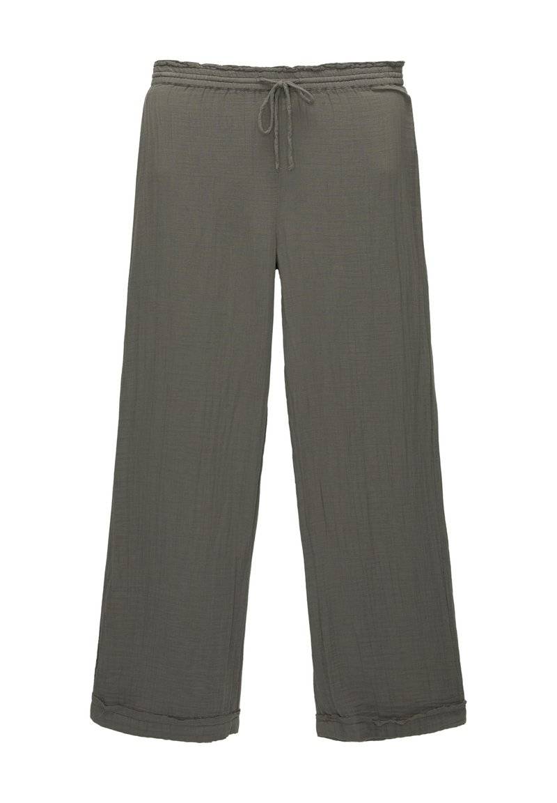 PULL&BEAR PULL&BEAR CREASED WITH FRAYED HEMS - Trousers - dark grey Super Sparpreis