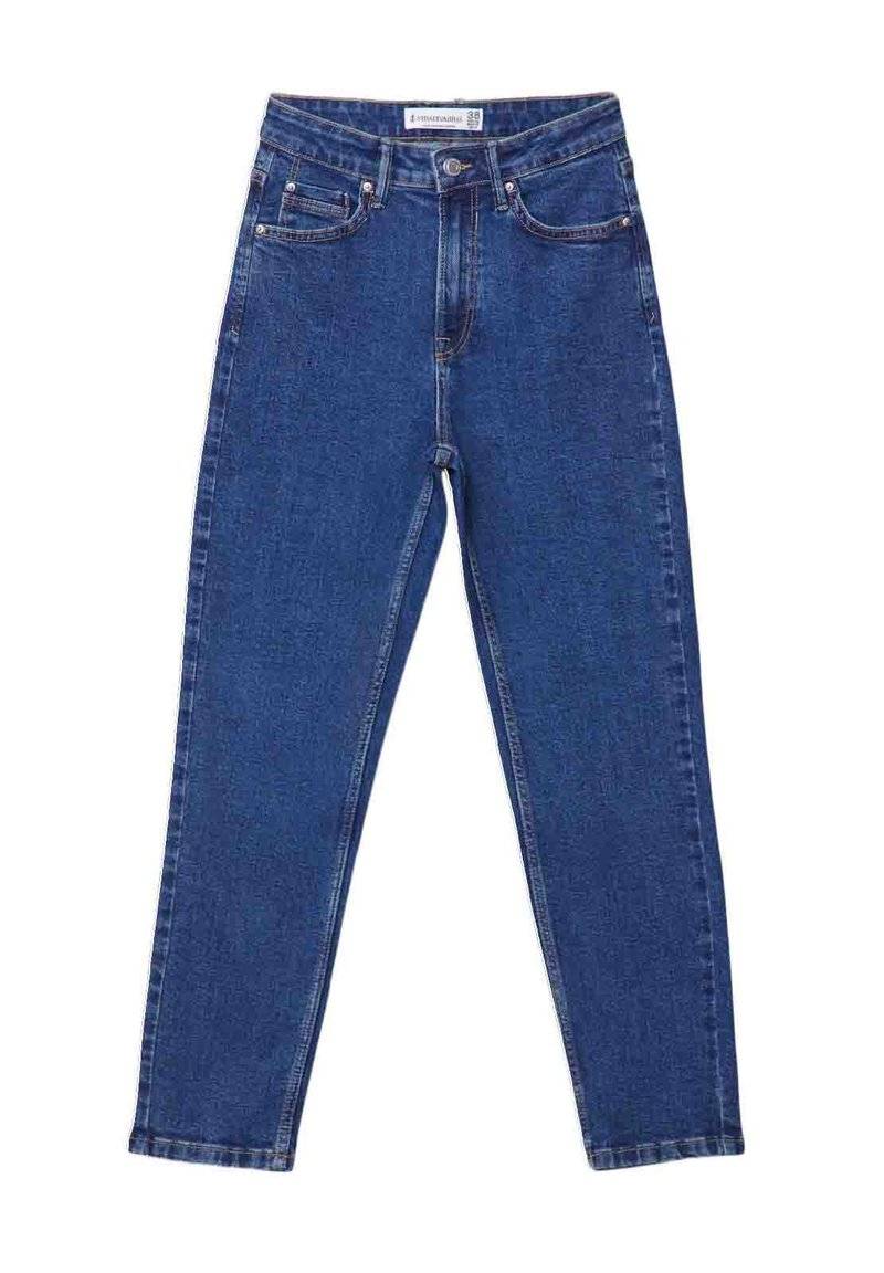 Stradivarius Stradivarius MOM - Relaxed fit jeans - raw denim Letzte 3 Tage