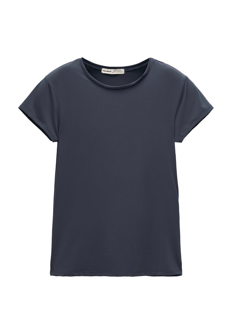 PULL&BEAR PULL&BEAR SHORT SLEEVE - Basic T-shirt - dark blue JETZT KAUFEN